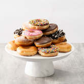 TopStyle White Marble Cake Stand and Pedestal